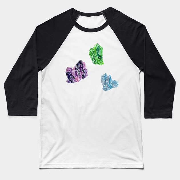 Gems and Mineral Trio Stickers- Cute and Trendy Stickers- Baseball T-Shirt by Richardsonh25